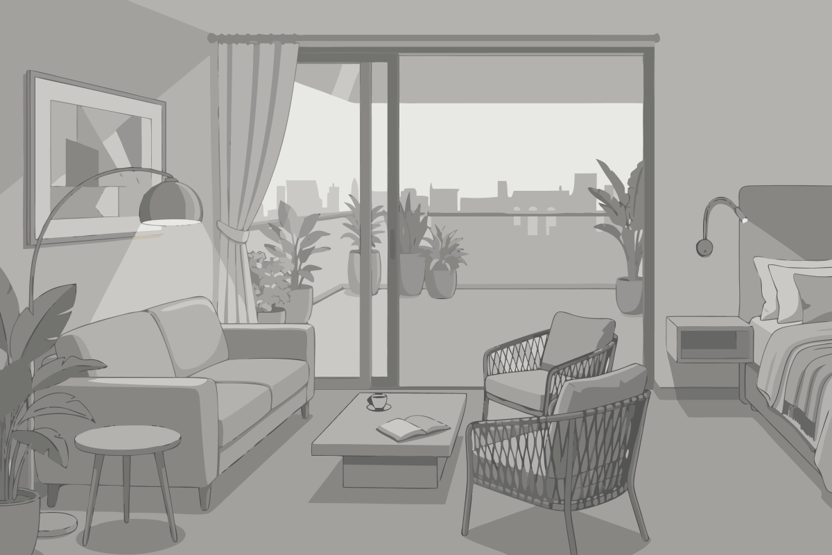 Chambre Triple avec Balcon